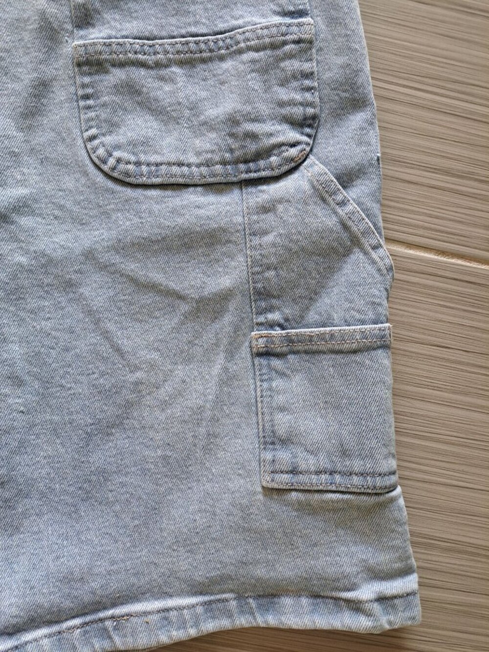 Vtg Wrangler Carpenter Denim Shorts Men's Size 34 Workwear Yorts Utility - Picture 2 of 11